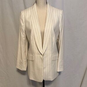 NWT-Talbots Shawl Collar Blazer with Purple pinstripes.